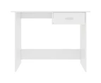 vidaXL Desk White 100x50x76 cm Engineered Wood