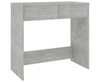 vidaXL Desk Concrete Grey 80x40x75 cm Engineered Wood