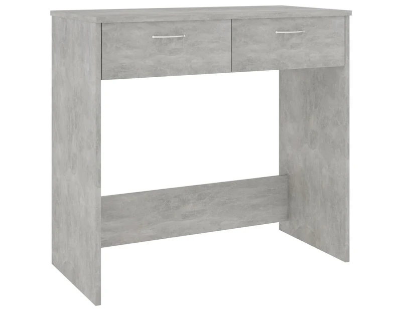 vidaXL Desk Concrete Grey 80x40x75 cm Engineered Wood