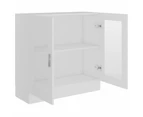 vidaXL Vitrine Cabinet White 82.5x30.5x80 cm Engineered Wood