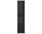 vidaXL Shoe Cabinet High Gloss Black 80x39x178 cm Engineered Wood
