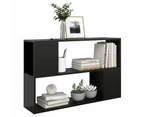 vidaXL Book Cabinet Black 100x24x63 cm Engineered Wood