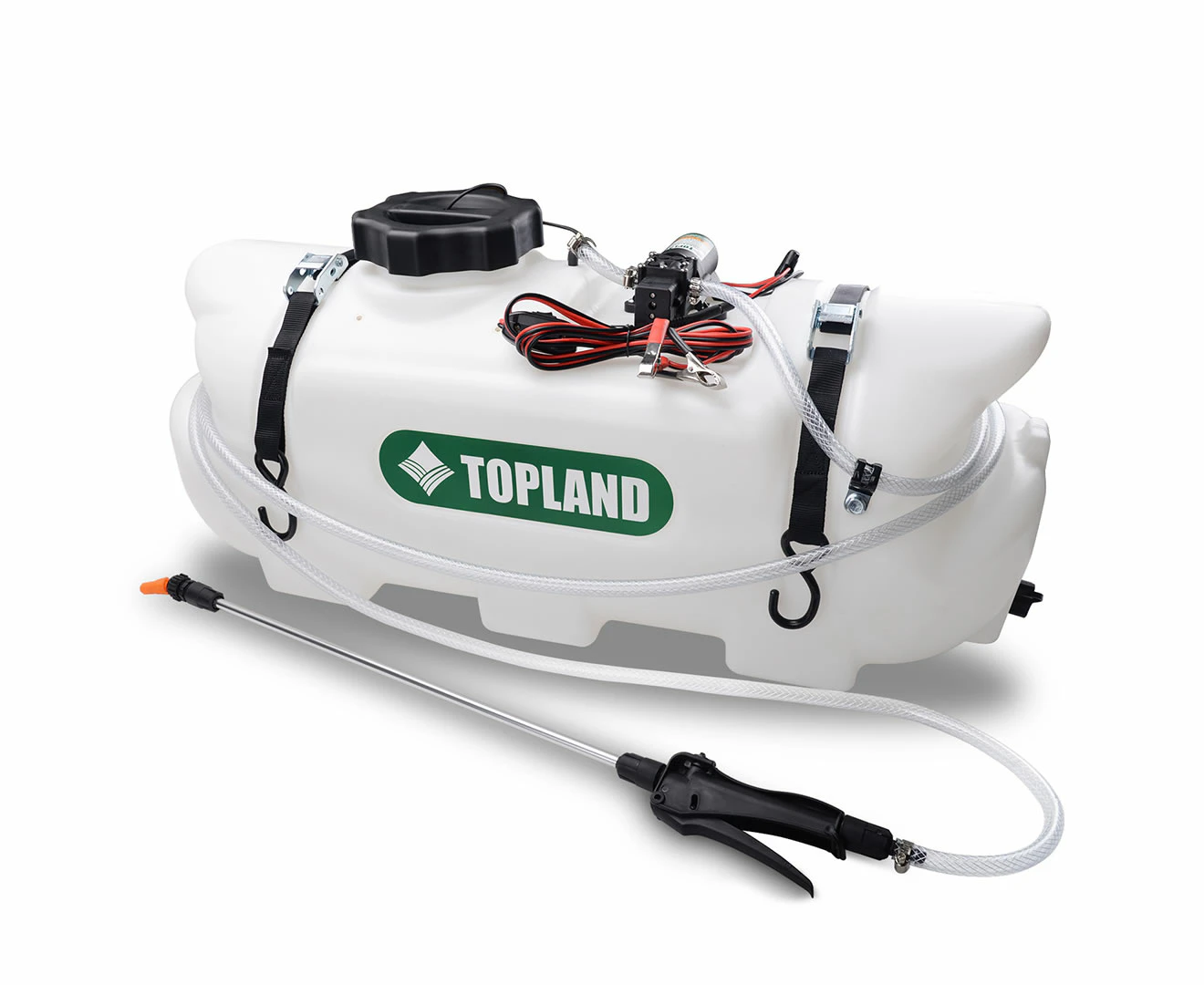 TOPLAND 60L 12V ATV Weed Sprayer Broadcast and Spot Spray Chemical Tank