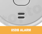 24m Smoke Alarm Fire Detector Photoelectric w/ 9V Battery 24m Australian Standard