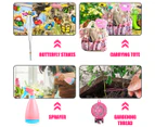 Monika Pink Tool Combo Portable Household Tool Set & Piece Gardening Tool Kit