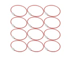 12 Pcs Wire Keychains Stainless Steel Wire Rope Key Ring Multi Purpose Wire Buckle Rope Loop Coilred
