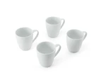 4pc Mikasa Chalk Kitchen Tableware Dining Porcelain Mug Set, 380ml, White