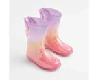 Target Girls Junior Glitter Wings Gumboots - Pink