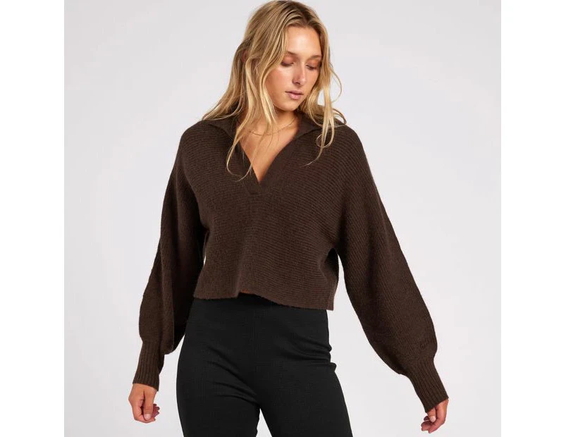 Mossimo Slouchy Knit Jumper - Brown