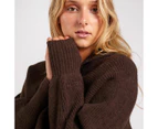 Mossimo Slouchy Knit Jumper - Brown