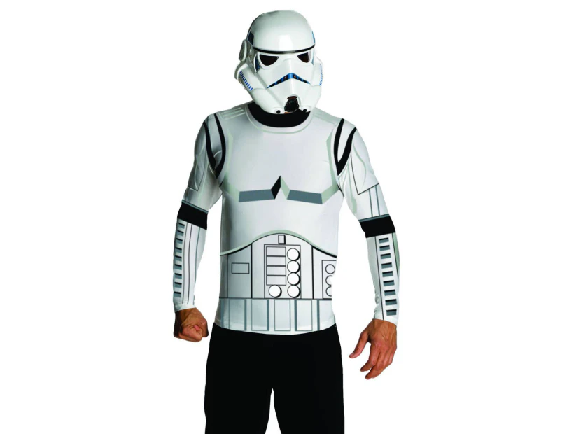 Classic Stormtrooper Mens Costume Shirt and Mask Mens