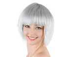 Natural Appearance Wig Vibrant Short Straight Wig for Women with Bangs Heat Resistant Synthetic Hair for Costume Parties Girls - Purple