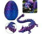 Easter Basket Stuffers, 3D Printed Dragon Surprise Egg Toy, Executive Dragon Fidget Toys Decorative Easter Egg Fillers- Red