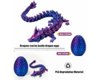 Easter Basket Stuffers, 3D Printed Dragon Surprise Egg Toy, Executive Dragon Fidget Toys Decorative Easter Egg Fillers- Blue&Green