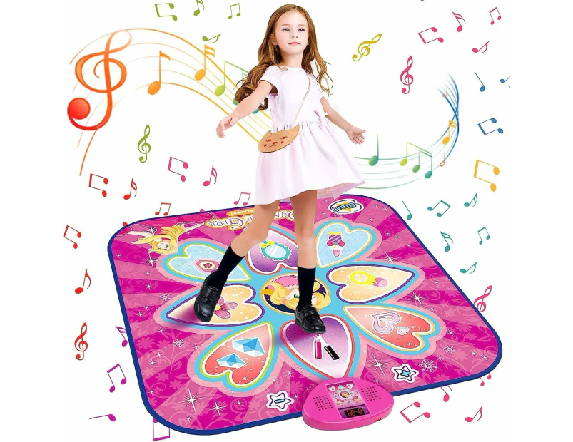 Dance Mat Toys for Girls,Kids Dancing Play Mat Upgraded Electronic Dance Pad with 7 Game Modes Built-in Music Adjustable Volume Birthday Party Toys