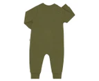 Bonds Baby Tech Sweats Zip Wondersuit - Hiker Green