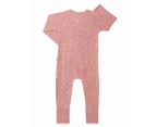 Bonds Baby Poodlette Zip Wondersuit - Ditsy Dots/Dusty Pink