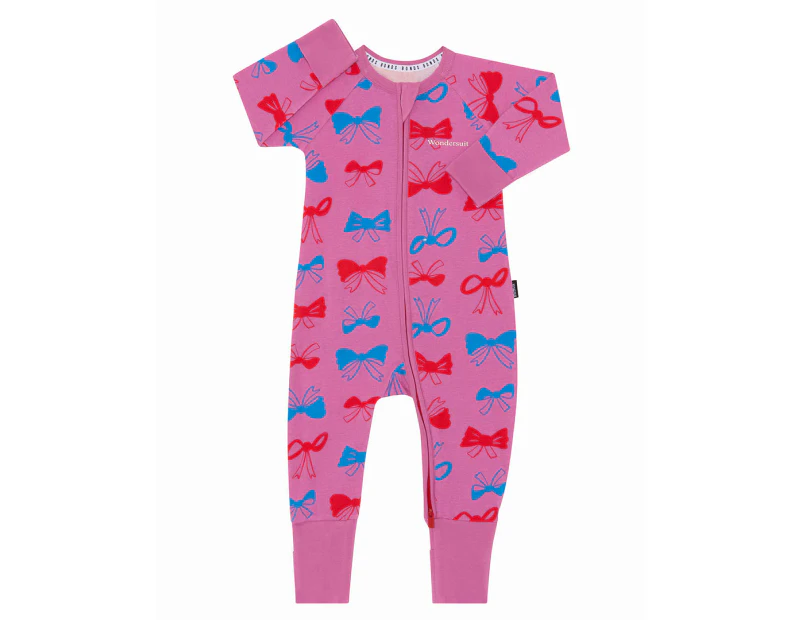 Bonds Baby Zip Wondersuit - Take A Bow/Foolish Pink
