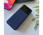 Laser 18W PD Fast Charge 10000mAh Powerbank in Navy with LED Indicator & USB-C
