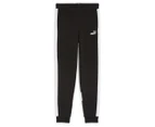 Puma Youth Boys' Essentials Block Trackpants / Tracksuit Pants - Black/White