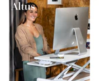 Altus Stand-Up Desk Converter 880mm Extra Wide Sit-to-Stand Tabletop Riser Workstation