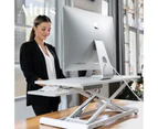 Altus Stand-Up Desk Converter 880mm Extra Wide Sit-to-Stand Tabletop Riser Workstation