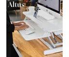 Altus Stand-Up Desk Converter 880mm Extra Wide Sit-to-Stand Tabletop Riser Workstation