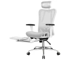 ALFORDSON Ergonomic Office Chair Mesh Seat White & Grey