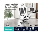 ALFORDSON Ergonomic Office Chair Mesh Executive Seat Work Computer Gaming Black and White