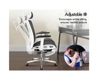 ALFORDSON Ergonomic Office Chair Mesh Executive Seat Work Computer Gaming Black and White