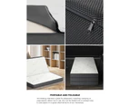 Bedra Folding Foam Mattress Sofa Bed Trifold Sleeping Mat Camping Cushion Double - White