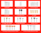 TOPEX 239pcs Rotary Tool Accessory Kit Mini Grinding Polishing Shank Craft Bit Set