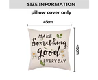 Pillow Covers 45*45cm Set of 4, Little Daisy Pattern Pillow Covers,Summer Decorative Pillow Covers