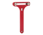 T Shaped Watch Back Case Opener Alloy Steel Clear Scale Watch Bottom Cover Remover For Watch Repair Red