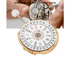 Watch Movement With Double Calendar Three Needle For 8205 Movement Watchwhite