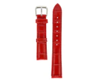 Pin Buckle Watch Band Pu Leather Universal Replacement Watch Strap Watch Replacement Partsred
