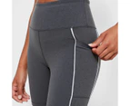Target Active Workout Piped Bike Shorts - Grey