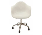 Replica Eames DAW / DAR Desk Chair | Fabric - Texture Ivory
