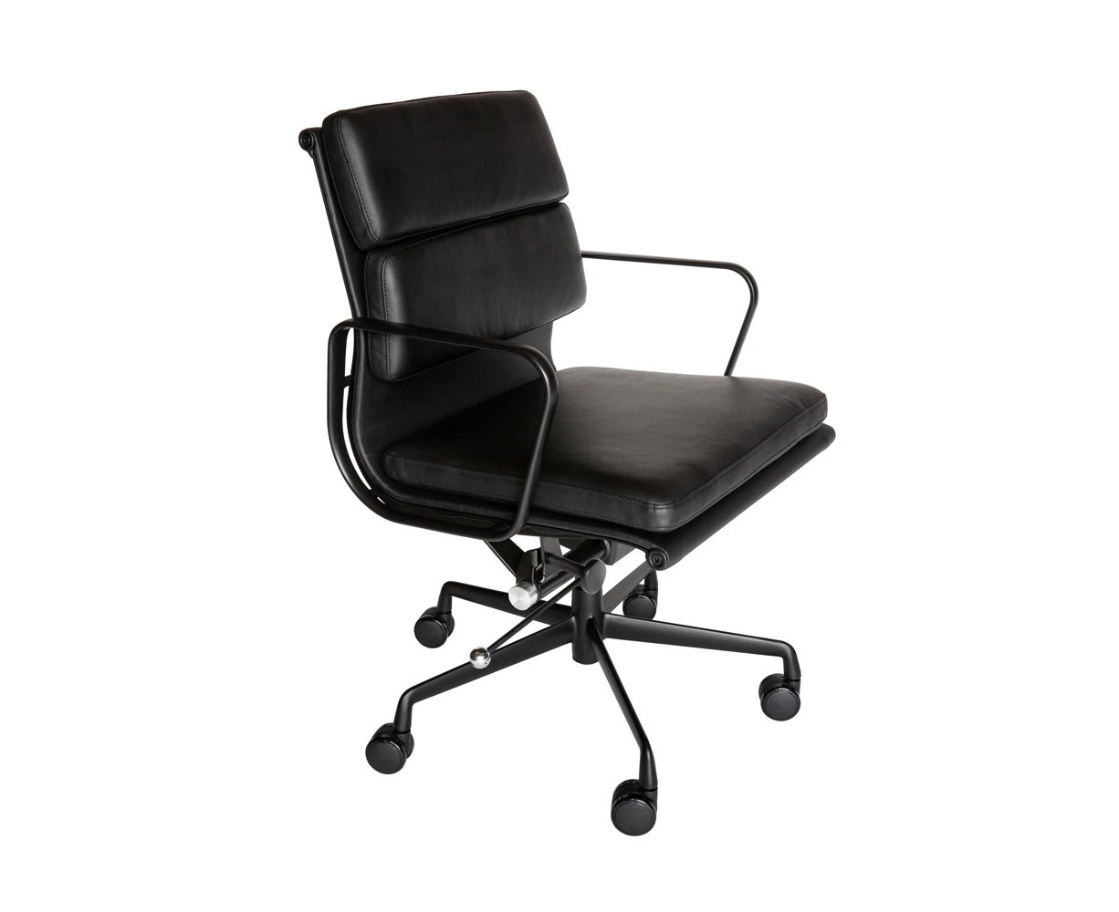 Replica Eames Mid Back Soft Pad Office Chair | All Black