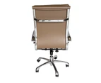 Eames Inspired High Back Soft Pad Executive Desk / Office Chair - Brown