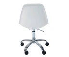 Replica Eames DSW / DSR Desk Chair | Plastic - White