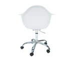 Replica Eames DAW / DAR Desk Chair | Plastic - White