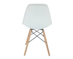 Replica Eames DSW Eiffel Chair | Plastic & Natural - White