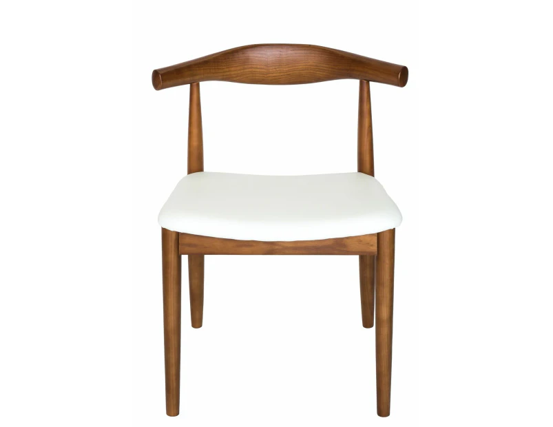 Replica Hans Wegner Elbow Chair CH20 - Walnut & White