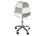 Replica Eames DSW / DSR Desk Chair | Fabric - Multicoloured V3
