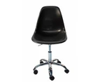 Replica Eames DSW / DSR Desk Chair | Plastic - Black