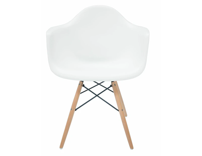 Replica Eames DAW Eiffel Chair | Plastic & Natural - White