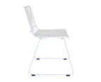 Lory Bend Wire Chair - White