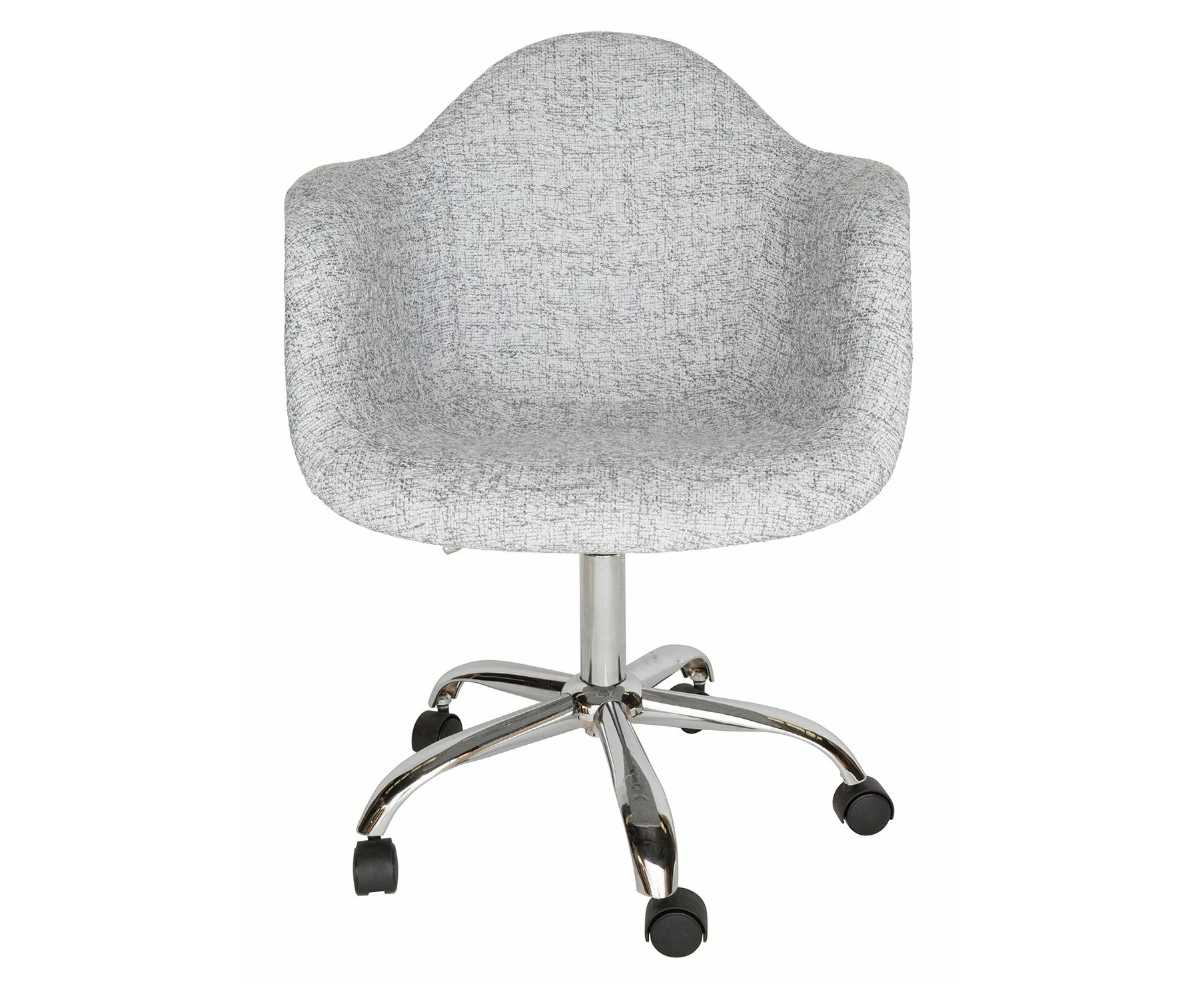 Replica Eames DAW / DAR Desk Chair | Fabric - Textured Light Grey