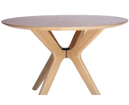 Doreen Collection | Round Wood Dining Table | 100cm - Natural